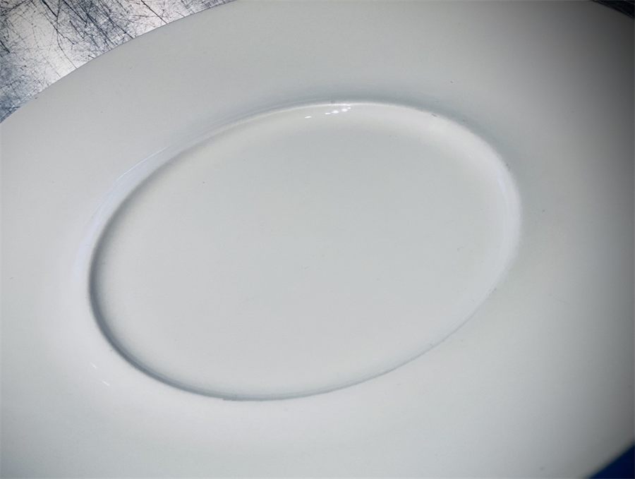 Wit bord plat, diameter 29 cm